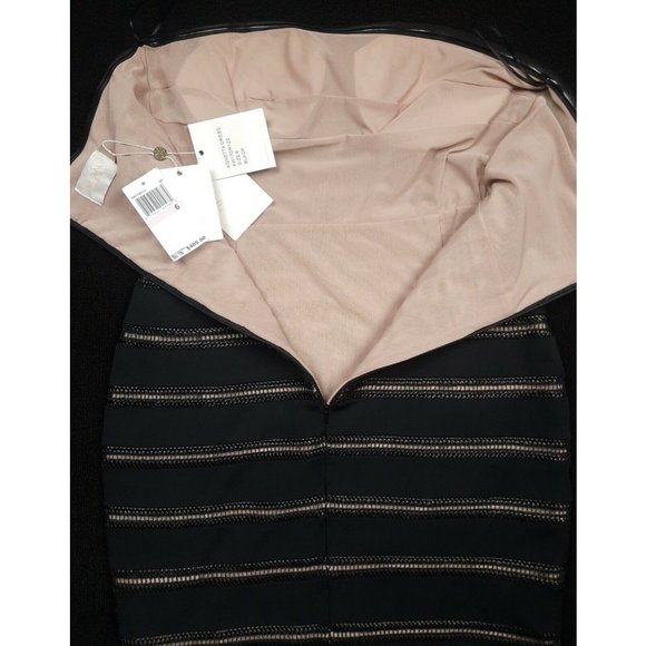 NWT Misha Collection Black Agnetta Strapless Mini Dress Sz. 6 - Picture 5 of 12